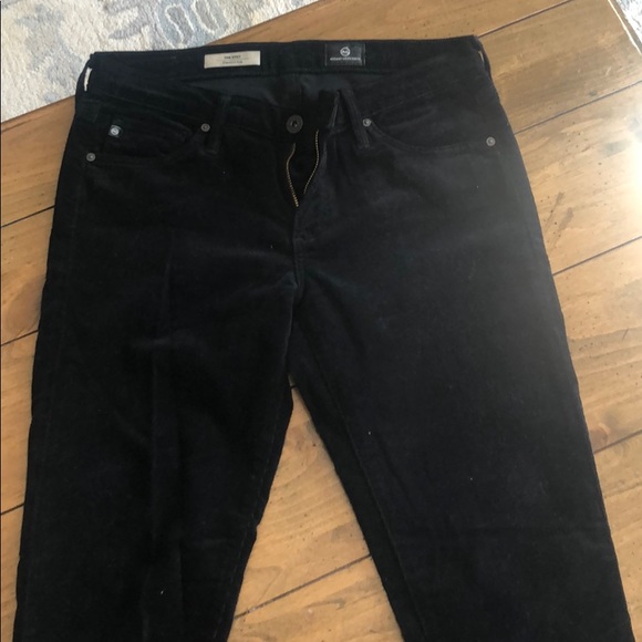 AG The Stilt Black Corduroy Jeans - Picture 1 of 4